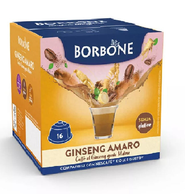 Caffè Borbone capsule compatibili Dolce Gusto Bevanda Ginseng Amaro