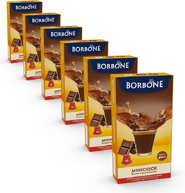 Caffè Borbone Miniciock - Bevanda al gusto di Cioccolato compatibili Nespresso