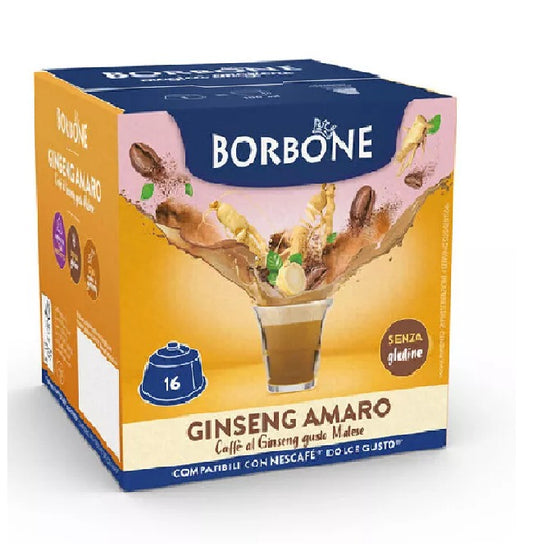 Caffè Borbone capsule compatibili Dolce Gusto Bevanda Ginseng Amaro