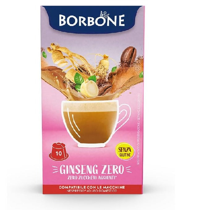 Ginseng Zero Caffè Borbone Capsule Compatibili Nespresso Bevande Solubili 5 g