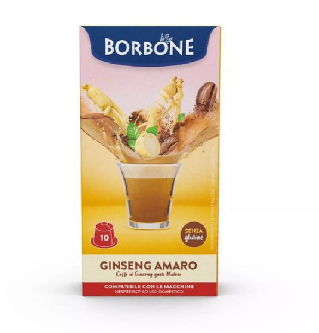 Capsule Ginseng Amaro Caffè Borbone compatibili Nespresso Caffè al Ginseng