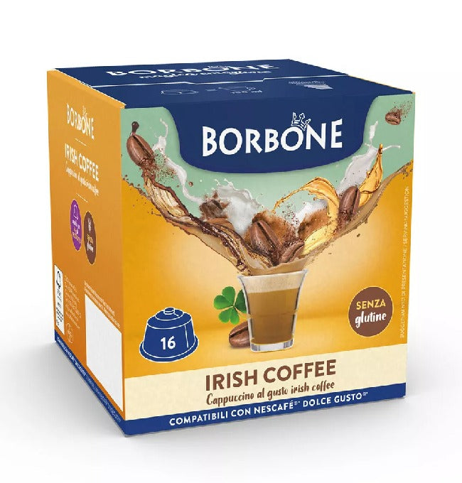 Irish Coffee Caffè Borbone Bevande Solubili compatibili Dolce Gusto