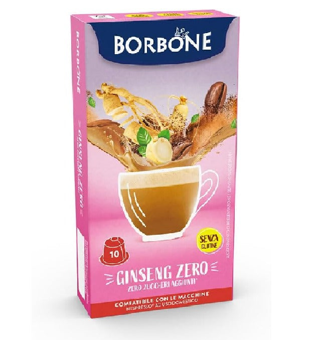 Ginseng Zero Caffè Borbone Capsule Compatibili Nespresso Bevande Solubili 5 g