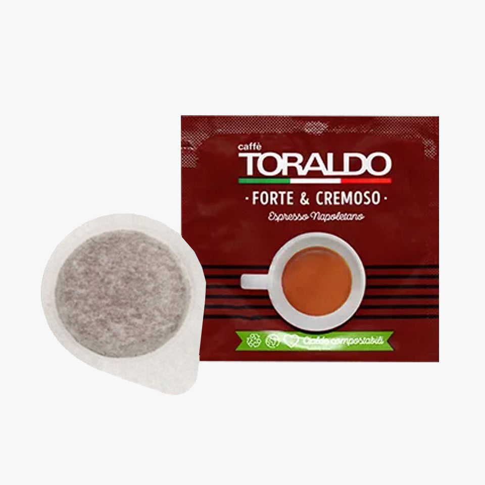 TORALDO Coffee Pods Strong &amp; Creamy Blend Paper filter 44 MM 7.2 g.