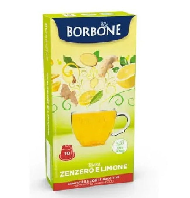 Capsule Zenzero e Limone Caffè Borbone Bevande Solubili compatibili Nespresso