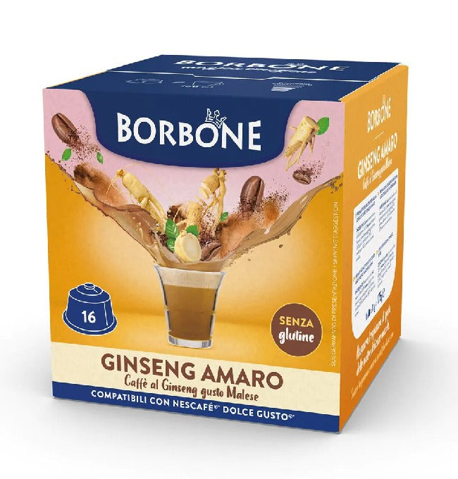 Caffè Borbone capsule compatibili Dolce Gusto Bevanda Ginseng Amaro