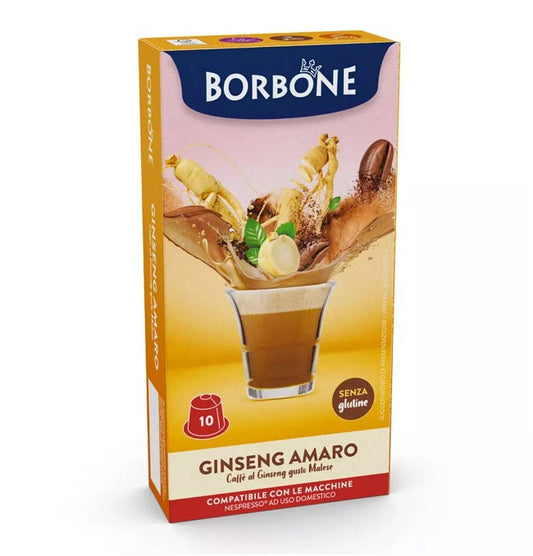 Capsule Ginseng Amaro Caffè Borbone compatibili Nespresso Caffè al Ginseng