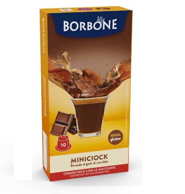 Caffè Borbone Miniciock - Bevanda al gusto di Cioccolato compatibili Nespresso