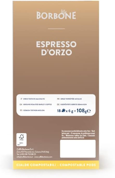 Cialde Caffè Borbone Espresso d'Orzo Filtro carta 44 MM