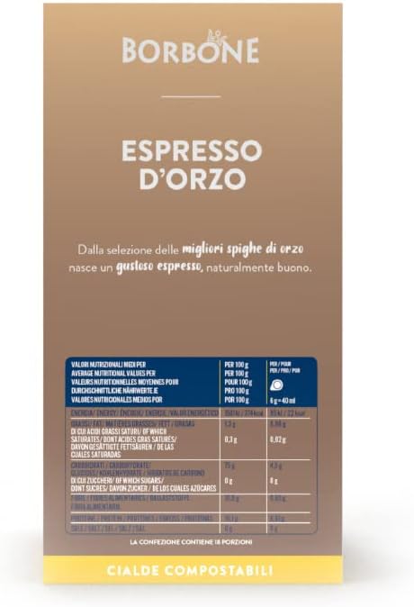 Cialde Caffè Borbone Espresso d'Orzo Filtro carta 44 MM