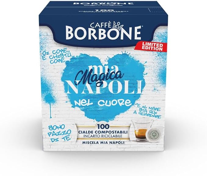 100 Cialde Caffè Borbone Miscela Mia Magica Napoli Edizione Limitata 44 mm ECO