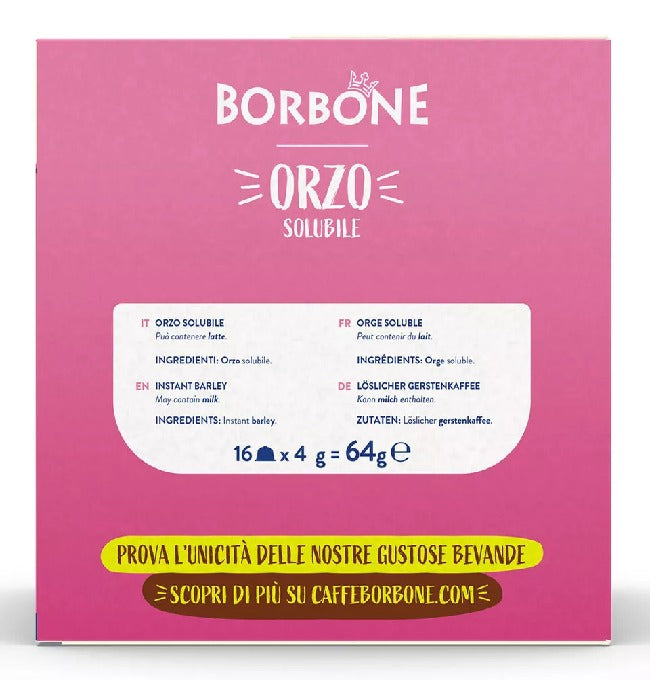 Barley Capsules Caffè Borbone Soluble Drinks Compatible Dolce Gusto