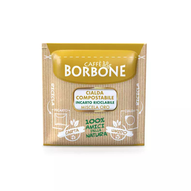 Cialde Caffè Borbone Miscela Oro 44 MM Incarto Ecologico Filtro Carta ECO