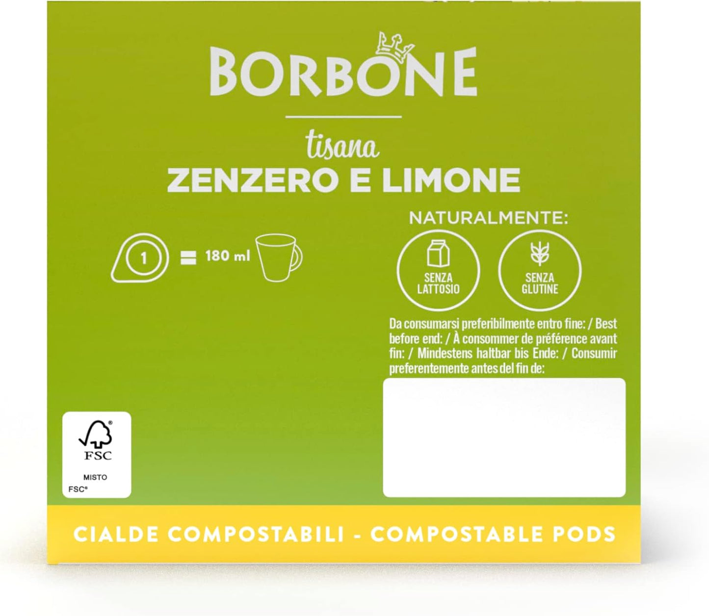 Cialde Caffè Borbone TISANA ZENZERO E LIMONE Filtro Carta 44 MM