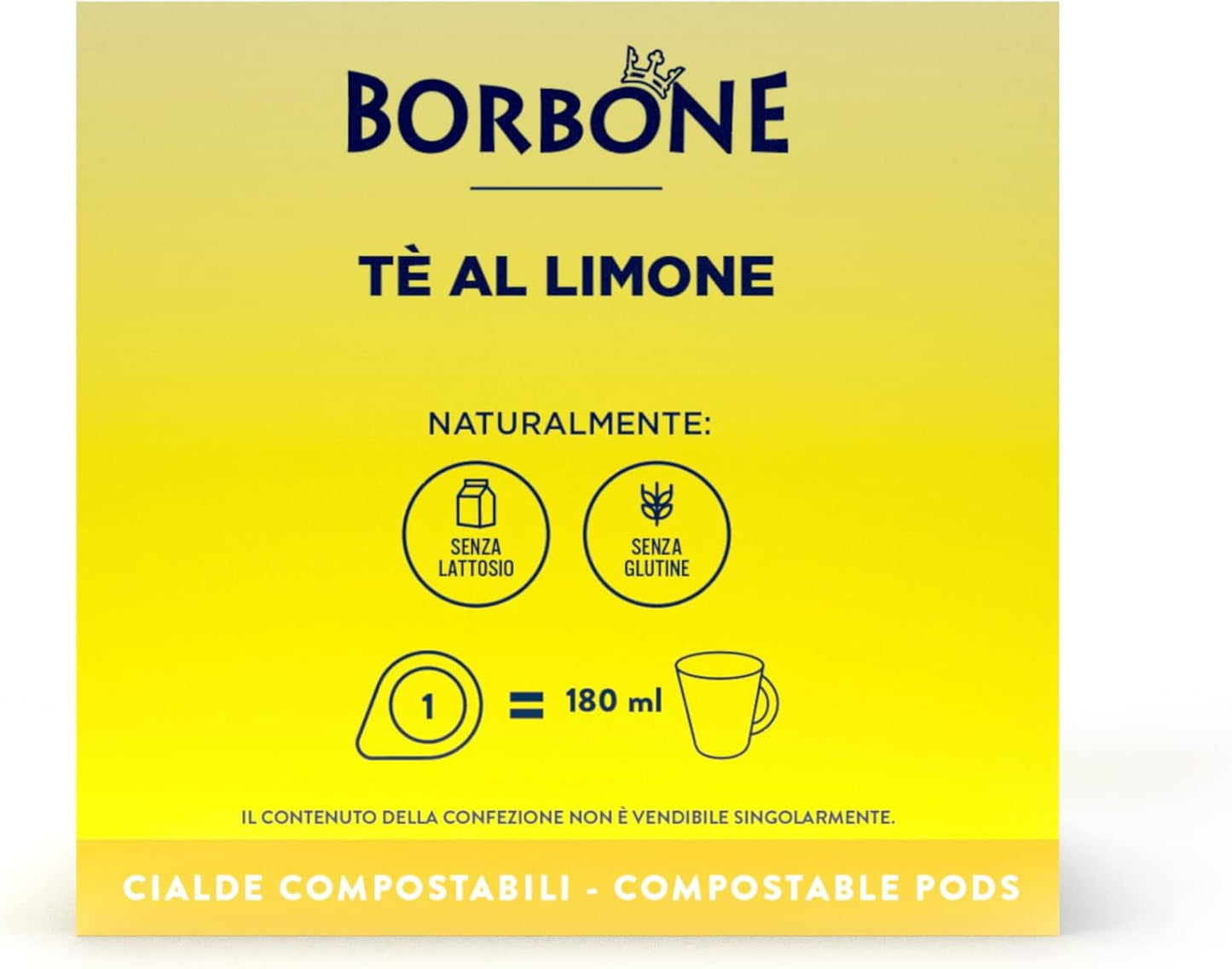 Borbone Coffee Pods Drink Black Tea Lemon Paper Filter 44 MM