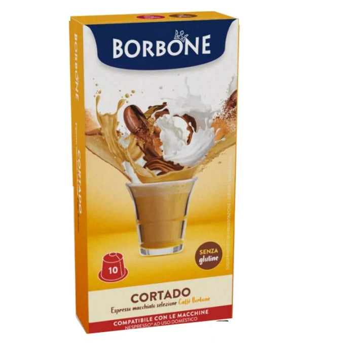 Capsule Caffè Borbone Cortado al Gusto Caffè Macchiato Compatibili Nespesso*