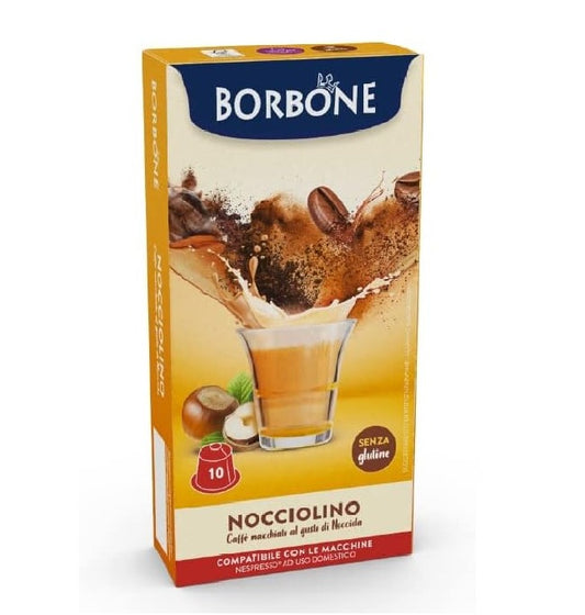 Nocciolino Capsule Borbone Cappuccino alla Nocciola compatibili Nespresso