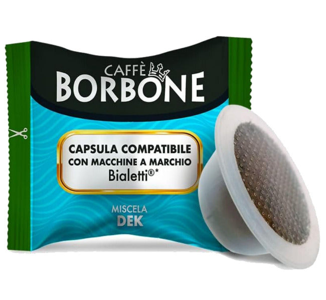 Capsule Caffè Borbone DEK Miscela Decaffeinata Cremoso Compatibili con Bialetti*