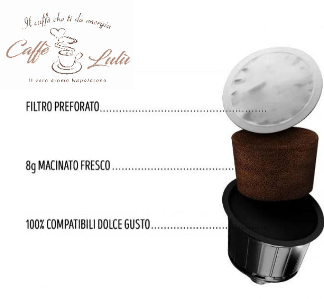 Caffè Lulù Intense Creamy Blend Dolce Gusto Compatible Capsules