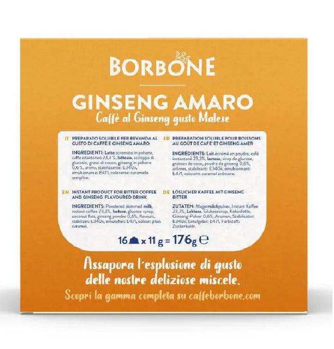 Caffè Borbone capsule compatibili Dolce Gusto Bevanda Ginseng Amaro