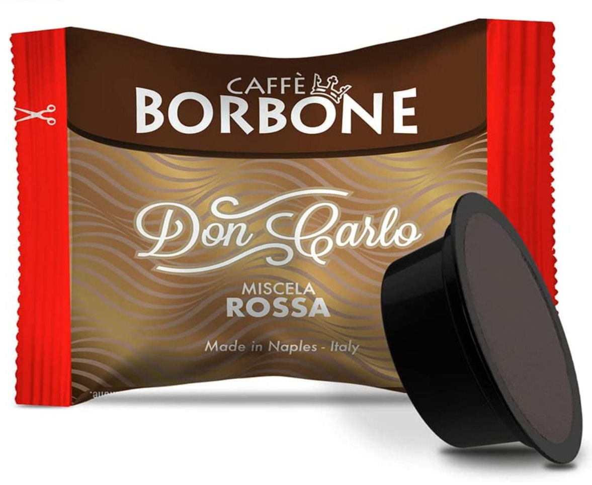 Borbone Don Carlo Red Coffee Capsules Compatible with A Modo Mio