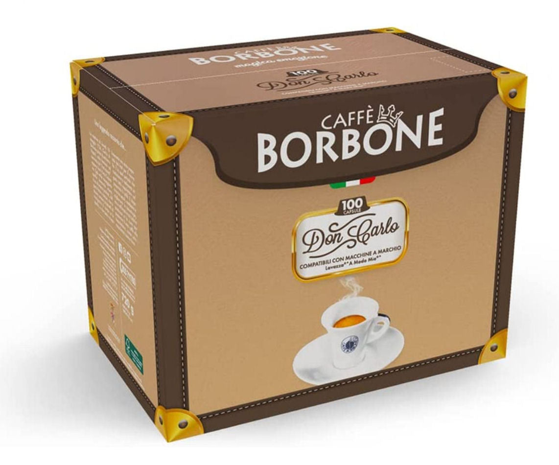 Borbone Don Carlo Red Coffee Capsules Compatible with A Modo Mio