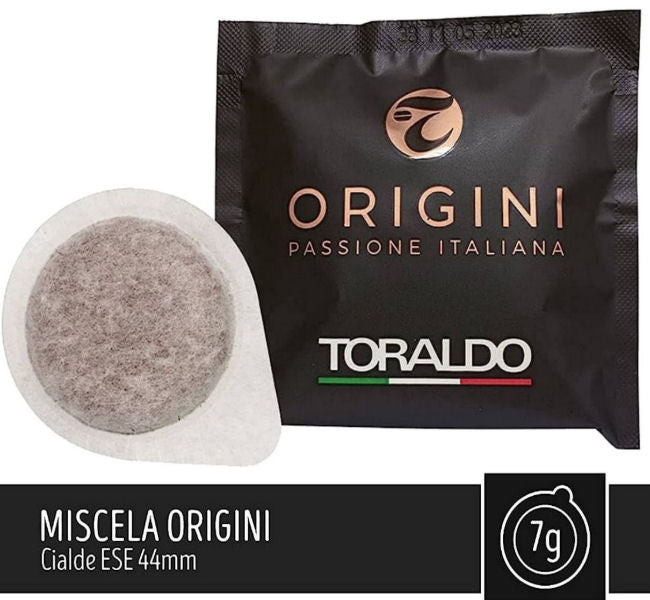 TORALDO Espresso Coffee Pods ORIGINS 100% ARABIC Blend 44mm Eco paper filter