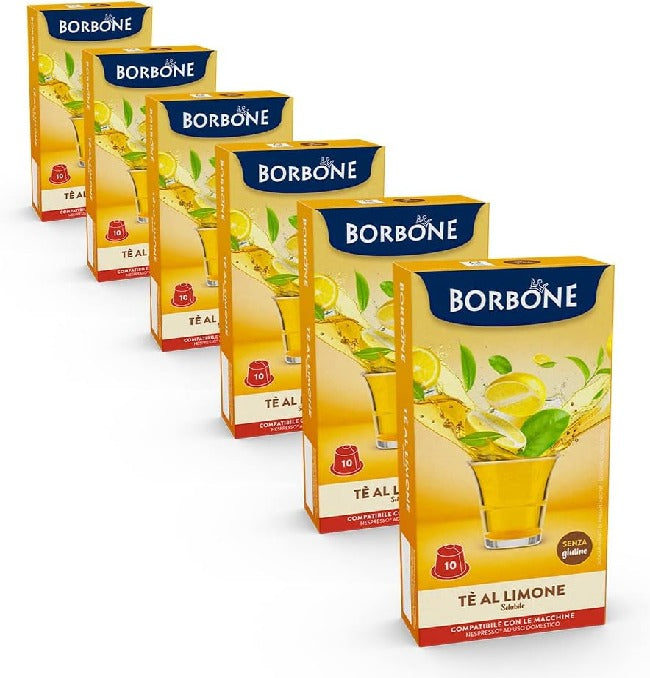 Tè al Limone Caffè Borbone Capsule Nespresso Infuso di Tè Nero Aromatizzato