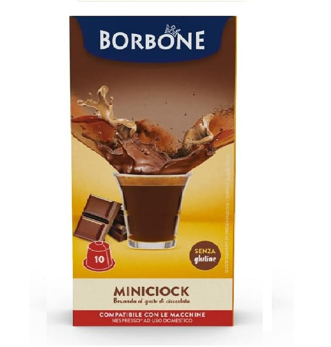 Caffè Borbone Miniciock - Bevanda al gusto di Cioccolato compatibili Nespresso