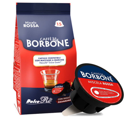 Capsule Caffè Borbone Miscela Rossa Compatibili Dolce Gusto Nescafe*