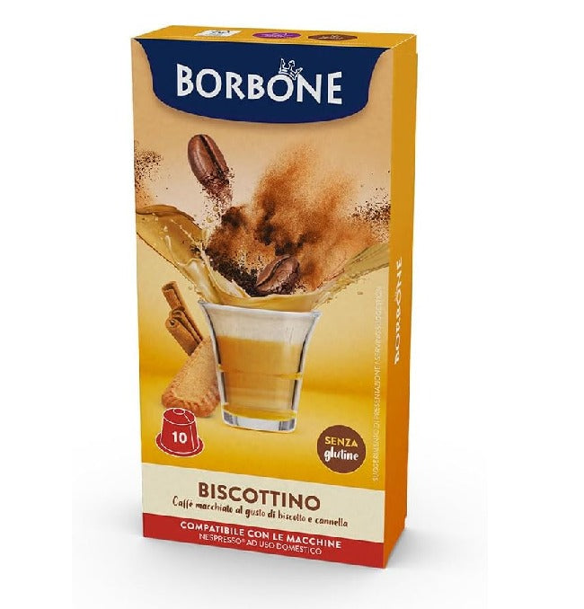 Caffè Borbone BISCOTTINO gluten-free capsules compatible with Nespresso*