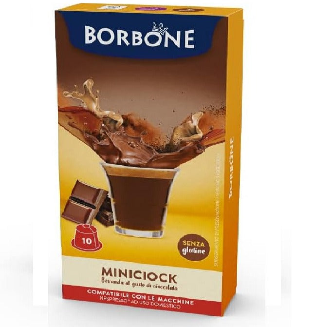 Caffè Borbone Miniciock - Bevanda al gusto di Cioccolato compatibili Nespresso