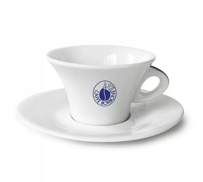 Caffè Borbone Set 12 pezzi di Tazze/Piatti in ceramica per Cappuccino Bevande Tisane