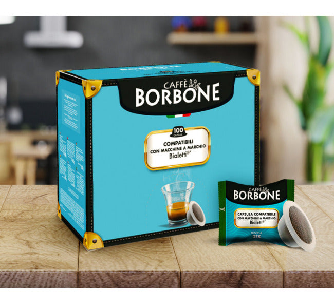 Capsule Caffè Borbone DEK Miscela Decaffeinata Cremoso Compatibili con Bialetti*