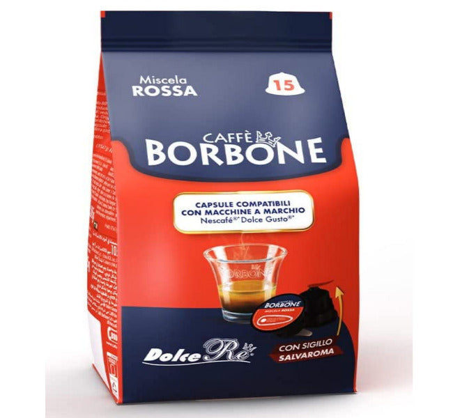 Capsule Caffè Borbone Miscela Rossa Compatibili Dolce Gusto Nescafe*