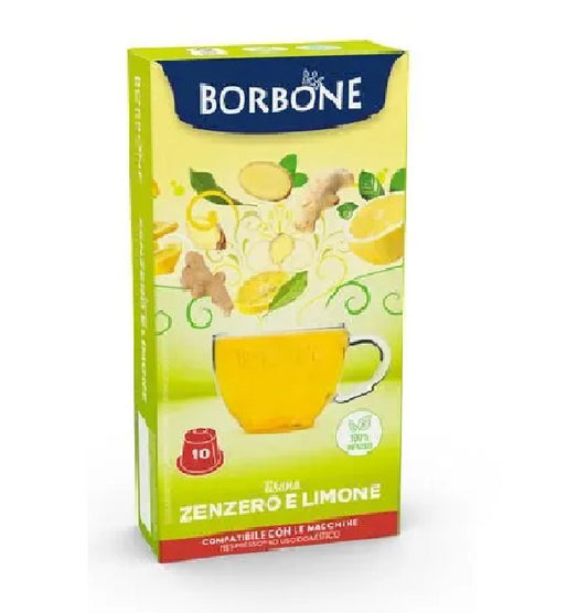 Capsule Zenzero e Limone Caffè Borbone Bevande Solubili compatibili Nespresso