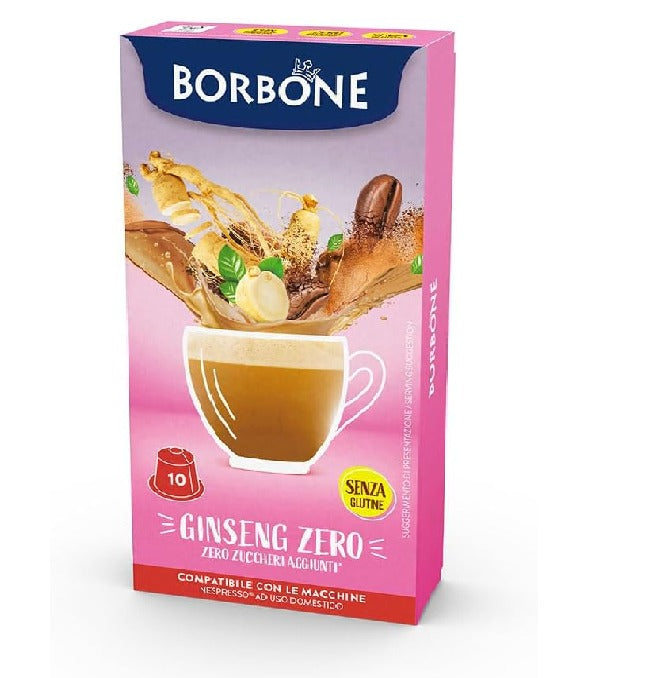 Ginseng Zero Caffè Borbone Capsule Compatibili Nespresso Bevande Solubili 5 g