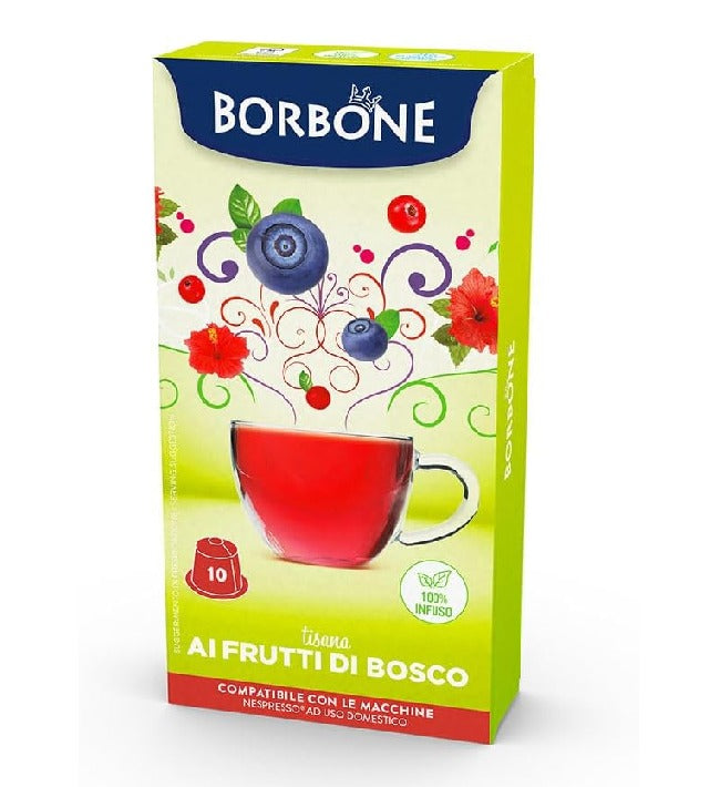 Capsule Caffè Borbone ai Frutti di Bosco 100% Solubile Compatibili Nespresso