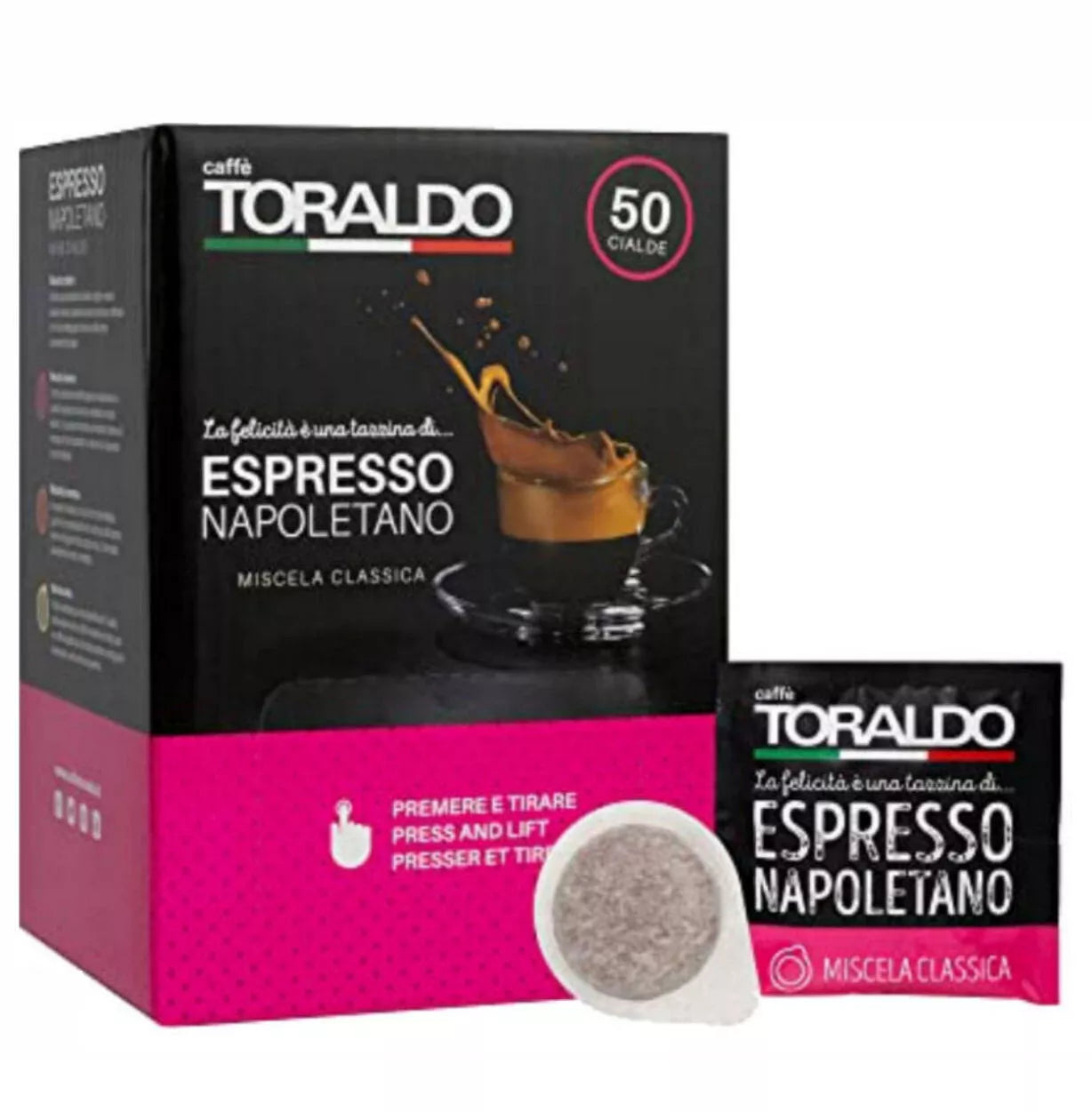 Toraldo Classic Blend Coffee Pods 44mm Eco Paper Filter