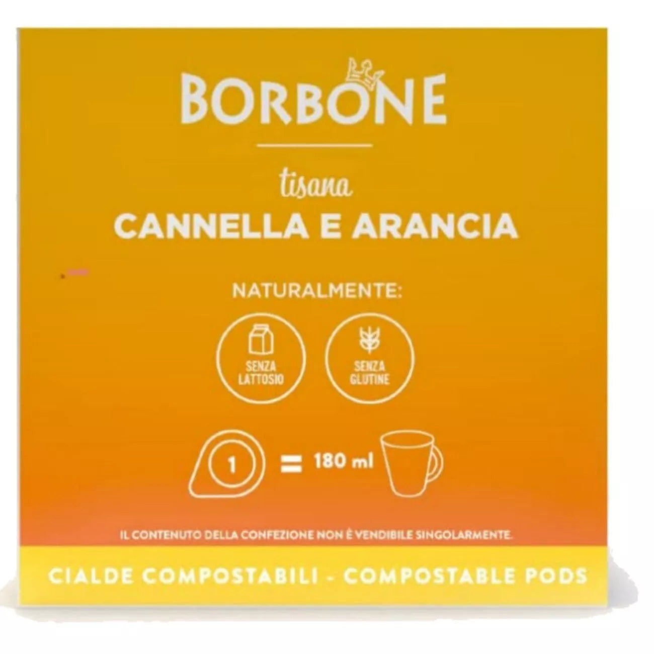 Cialde Caffè Borbone Bevanda CANNELLA E ARANCIA Filtro Carta 44 MM