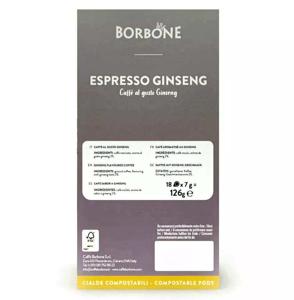 Borbone Coffee Pods Ginseng Coffee Drink Paper Filter 44 MM