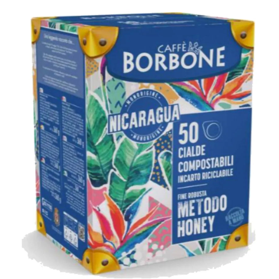 Cialde Caffè BORBONE Miscela Nicaragua Fine Robusta Monorigine Filtro ECO 44 mm