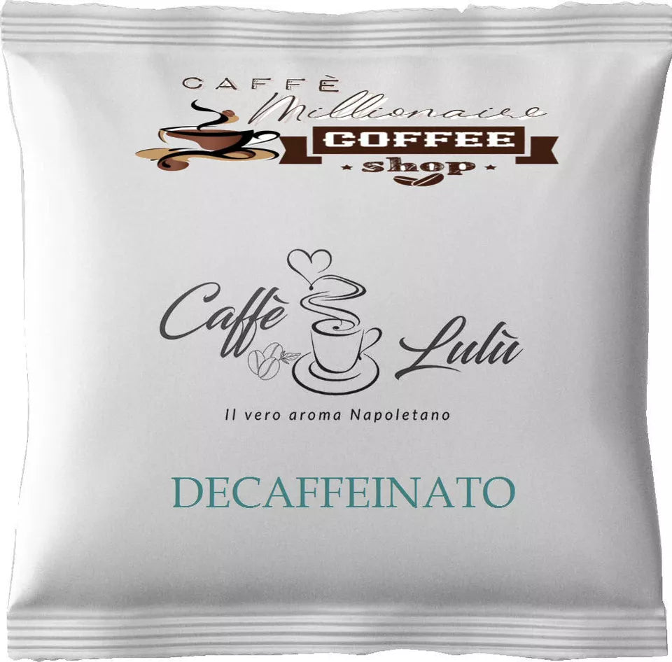 Cialde Caffè Lulù Miscela Decaffeinata e Cremosa come al Bar Filtro 44 mm