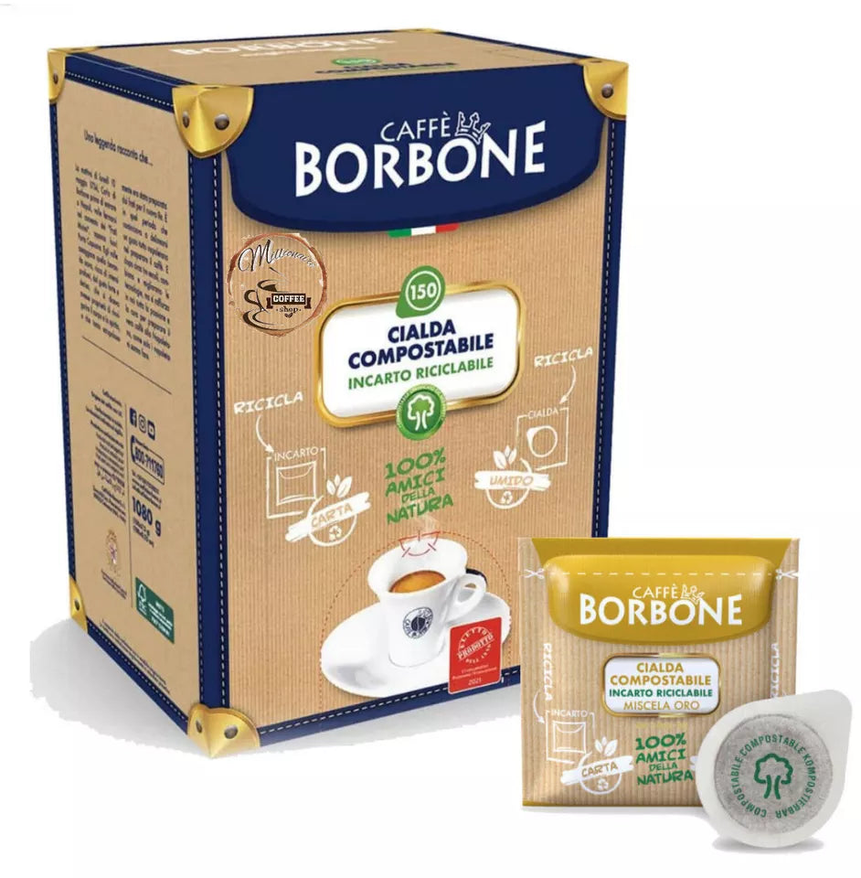 Cialde Caffè Borbone Miscela Oro 44 MM Incarto Ecologico Filtro Carta ECO