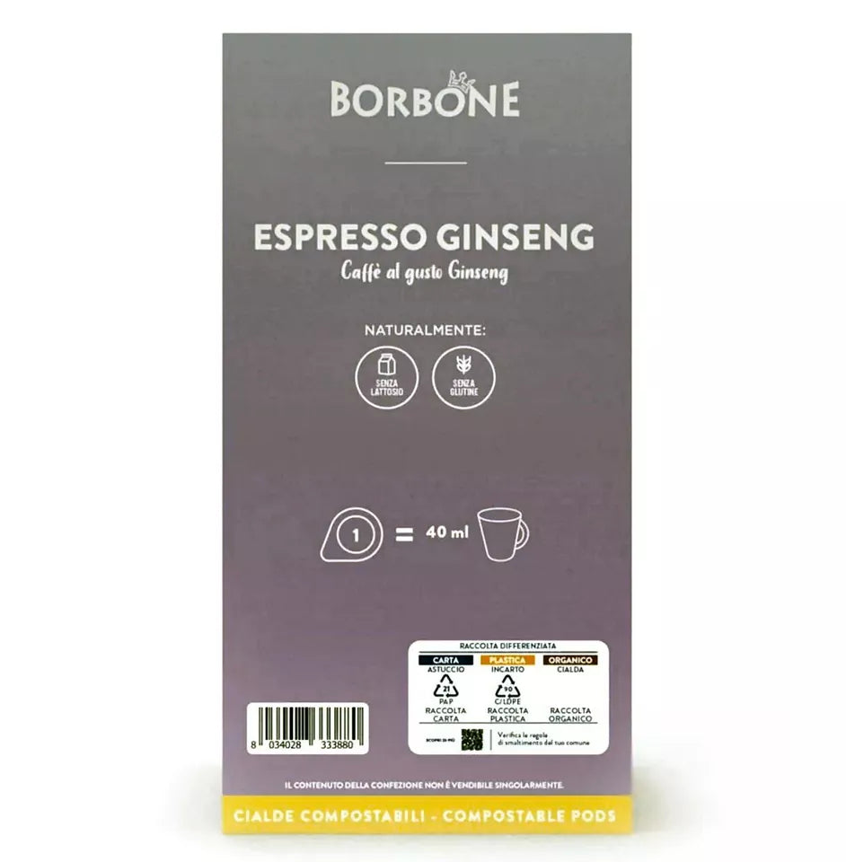 Borbone Coffee Pods Ginseng Coffee Drink Paper Filter 44 MM