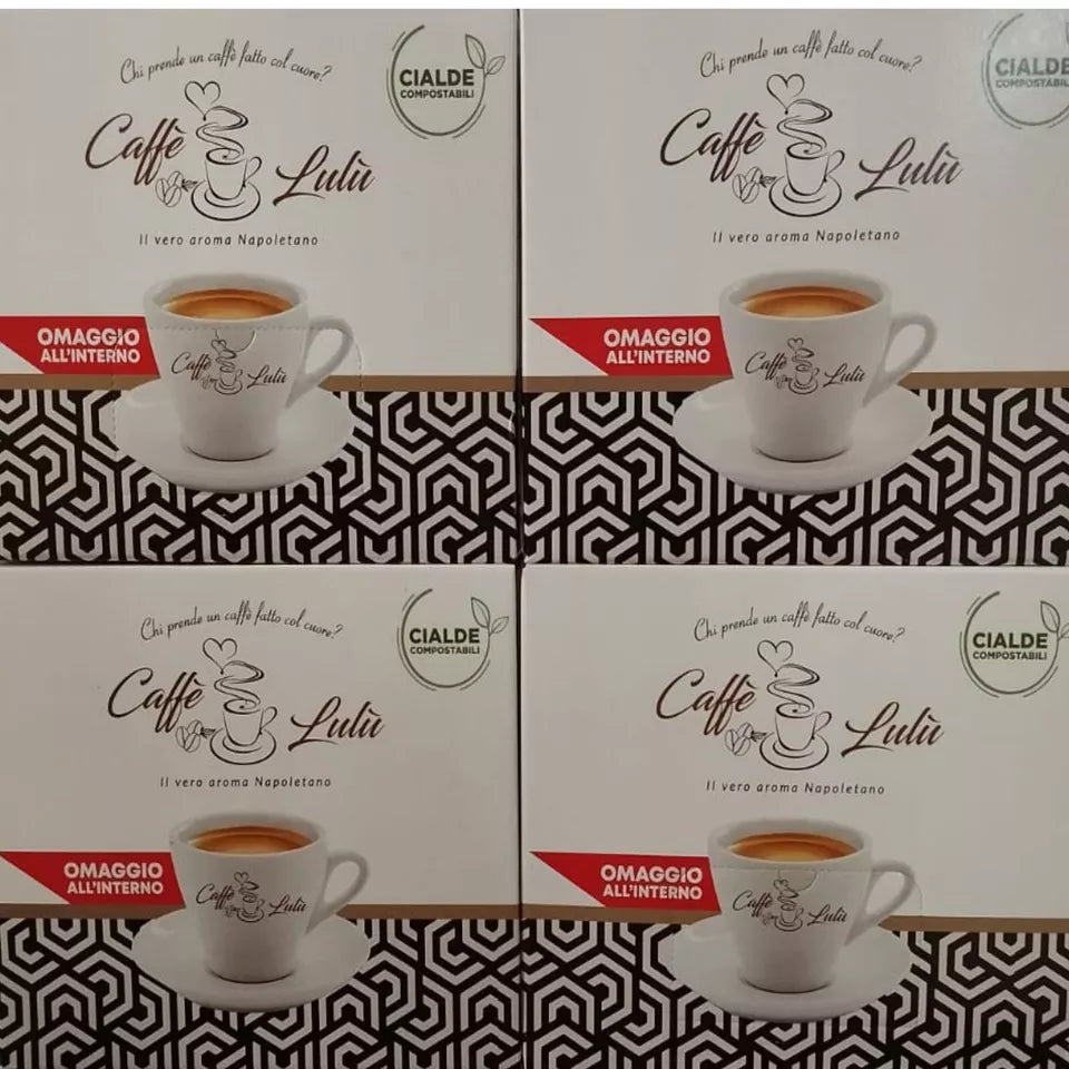 Cialde Caffè Lulù Miscela Gold Cremosa come al Bar - Filtro Carta 44 MM